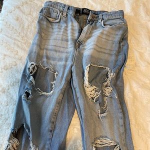 Heavily distressed jeans from urban